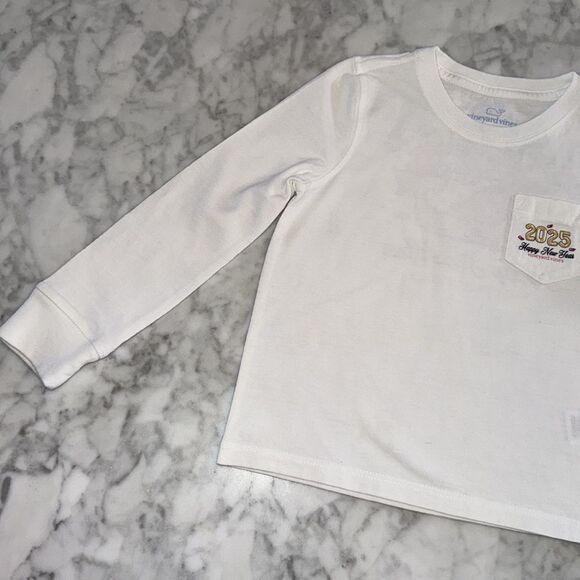 VVines Kids' Pink and White Long Sleeve Shirts 3T - Picture 6 of 12